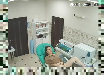 Spying for ladies in the gynaecologist office via hidden cam