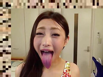 Asian kinky babe Hana Kano And Her Amazing Tongue