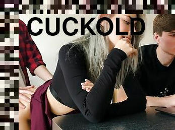 Hardcore Cuckold's girl-next-door to Cumload on her Slutty Face - Eva Elfie