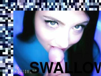 aria swallow - big tits