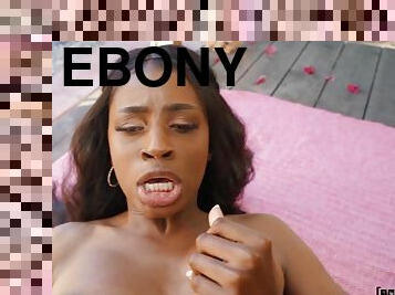 Marvelous ebony Nicole Kitt POV crazy porn clip