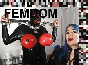 Chastity Fashion Show Birdlocked - Nylon femdom fetish