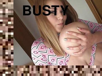 Private Show with Solo Boob Play - enormous monster tits
