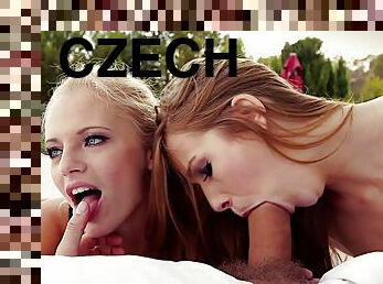 Czech Girl In Beautiful Threesome French Porn Scene