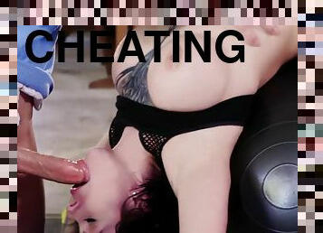 Cheating Hubby Is Fucking The Slutty Yoga Instructor