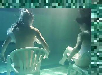 Mihalkova and Siskina and other naked girls underwater