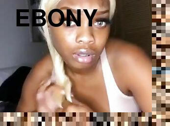 Ebony ghetto slut on webcam solo