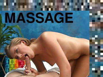 Young perky tits blonde gives hardcore massage to her client for Massage Bae