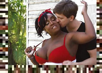 Busty fat ebony Layton Benton lets Markus Dupree fuck herself