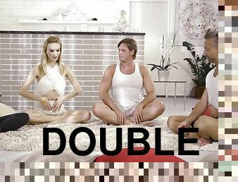 Evelina Darling, Threesome Sex Grop Hardcore Yoga Session With double having intercourse - Xozilla Xozilla Porn Movies