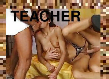 Teacher gang bang