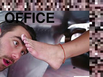 Employee Footjob In Corner Office - brooklyn chase