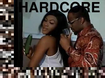 Nollywood actresses Mercy McJoe and Zubi Michael fuck in the gym