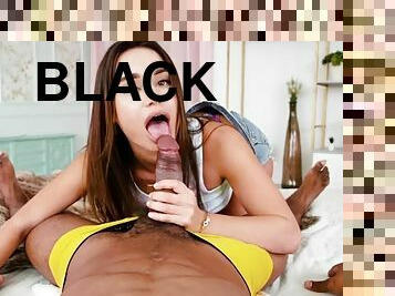 Private. com - Lovely Lana Roy Milks Hard Black Cock POV!