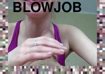 Sweet talkers give a blowjob to a guy 2