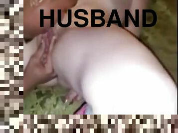 Husband happily shares wife with black