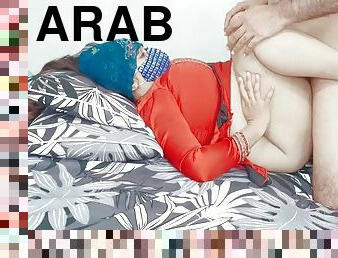 Arab Big Ass Wife is taking her husbands cock upside down in her pussy