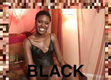 Black Porn star Felecia 1st porn scene