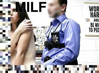 Milf to please the officer after being caught stealing Natasha Babich