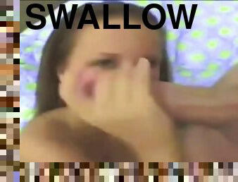 Dani vudvord swallowing compilation
