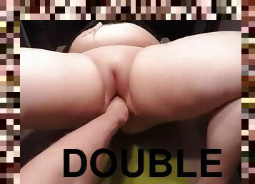 Amazing bbw double fisting