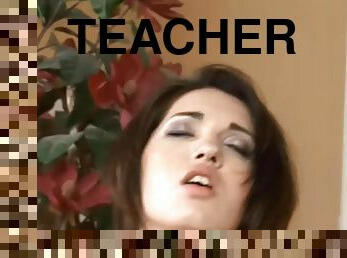 Horny teen fucked by her teacher