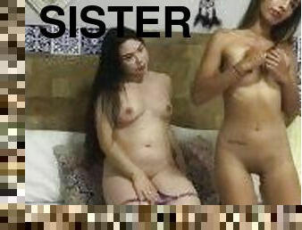 Stepsisters just want to be alone to play with their virgin pussies