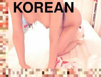 Korean teen model in sexy white stockings