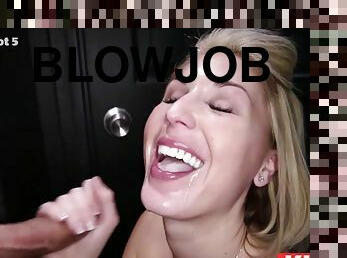 KIMBER Interracial BLOWJOB Blonde Teen Finishing Blowjobs Cum Swallow Many Fellatio BBC Cumshots GLORYHOLE Part 1 - Kimber Lynn - Kimber lynn