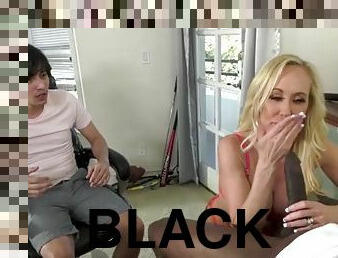 Brandi love sucks a monster black cock