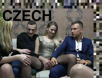 Czech Amateur Swingers - Young Beauty With Natural Tits - Homemade group sex