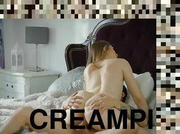 creampie-ejakulasi-di-dalam-vagina-atau-anus-dan-keluarnya-tetesan-sperma, sudut-pandang, perawan