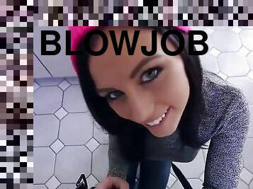 Pov blowjob and swallow