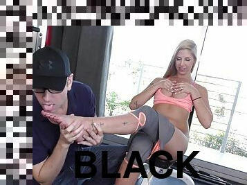 White sluts blonde moans impaled on a big black cock