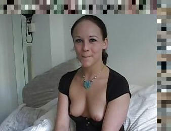 Webcam posing for Danish amateur girl
