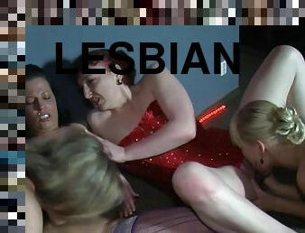 Wild party along lesbian strippers