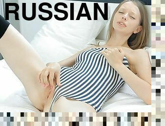 Insatiable russian lady gloria who loves to masturbate