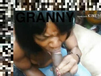 2 a lot of cum for granny to swallow
