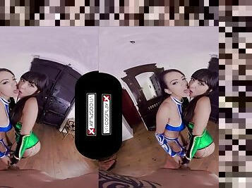 Vr cosplay x threesome with jade and kitana vr porn