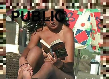 Public nudist voyeur gets a really hot nudist video