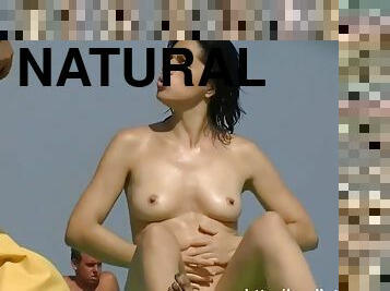 Every good natural boobs on the beach nudist
