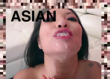 Asian blasted with cock in the ass and jizz in her mouth