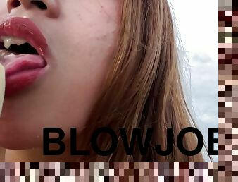 GAK ADA KENTI BLOWJOB PISANG DEH !!