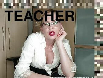 Horny TEACHER makes STUDENTS cum! WICHSANLEITUNG (Onlyfans: kathys.secrets)