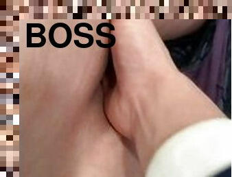 Boss makes employee squirt at work