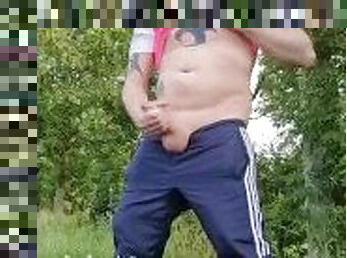 Outdoor hung ginger scally