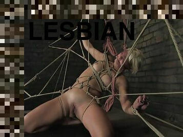 Extreme bondage and lesbian BDSM in hot manners