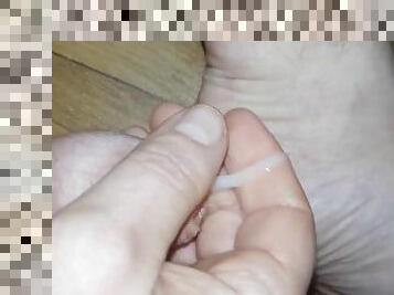 Cumming on own foot part 2