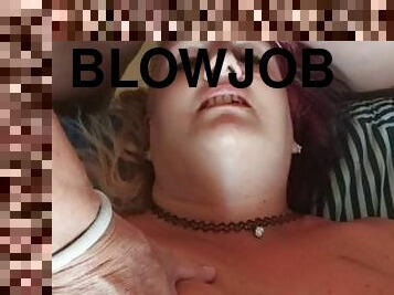 A good blowjob from the mature blonde!!!