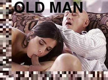 OLD4K. Chick is happy to make money by giving old man a back door for sex